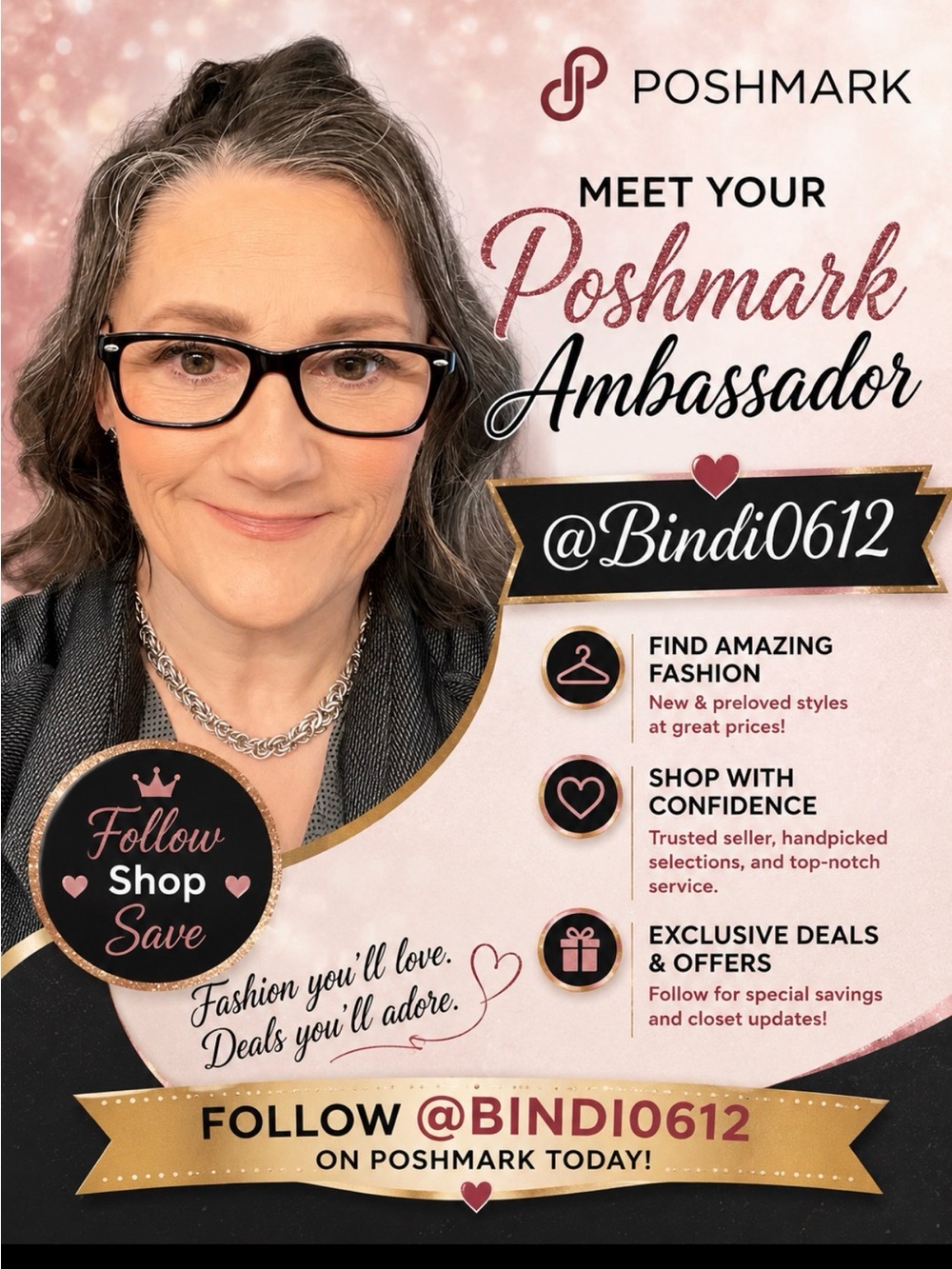 Like my flyer to be notified when I’m live. 
Meet your seller Tammy